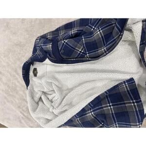 FREEDOM FOUNDRY Plaid Thick, Furry Fleece Shirt XXL